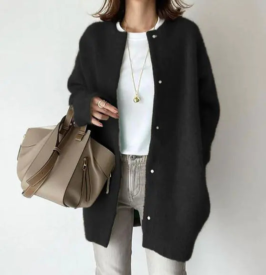 Berit™ Cardigan with Buttons and Long Sleeves (One Piece)