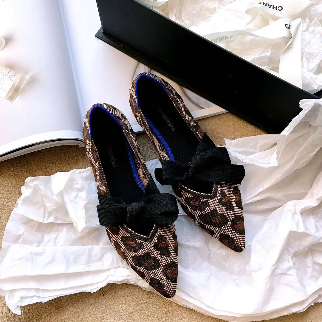 Comfortable Mary Jane Flats - Bow Detail Boat Shoes for Women