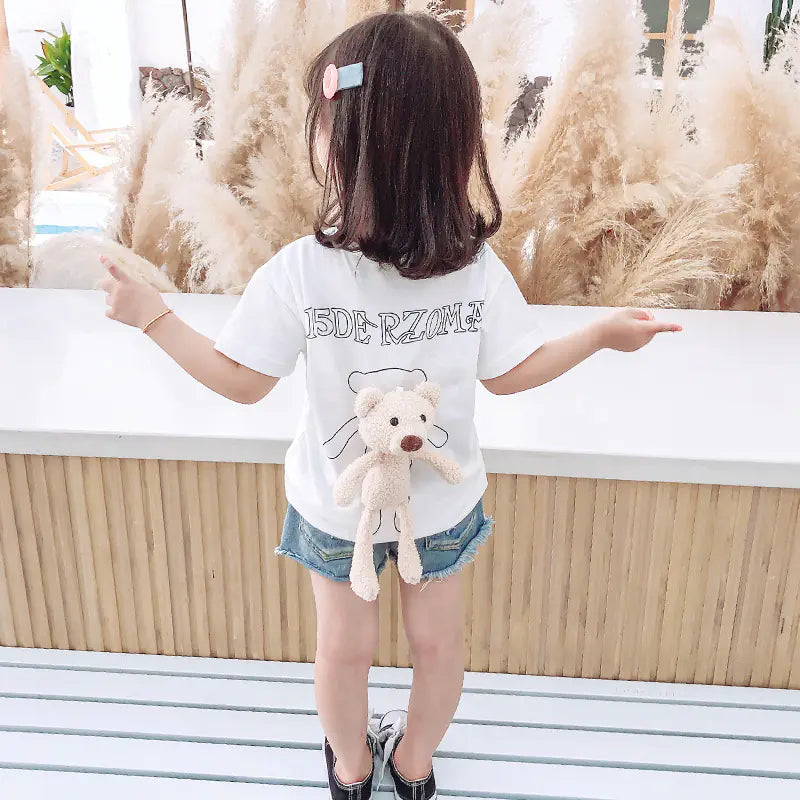 Adorable Bear Graphic T-Shirt for Kids - Cute Animal Design