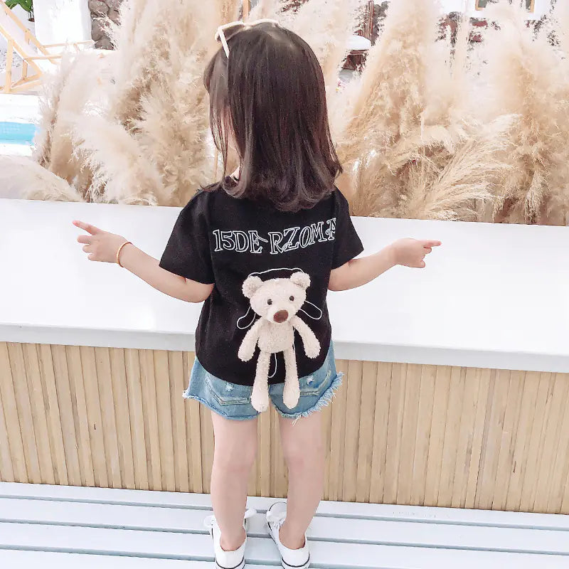 Adorable Bear Graphic T-Shirt for Kids - Cute Animal Design