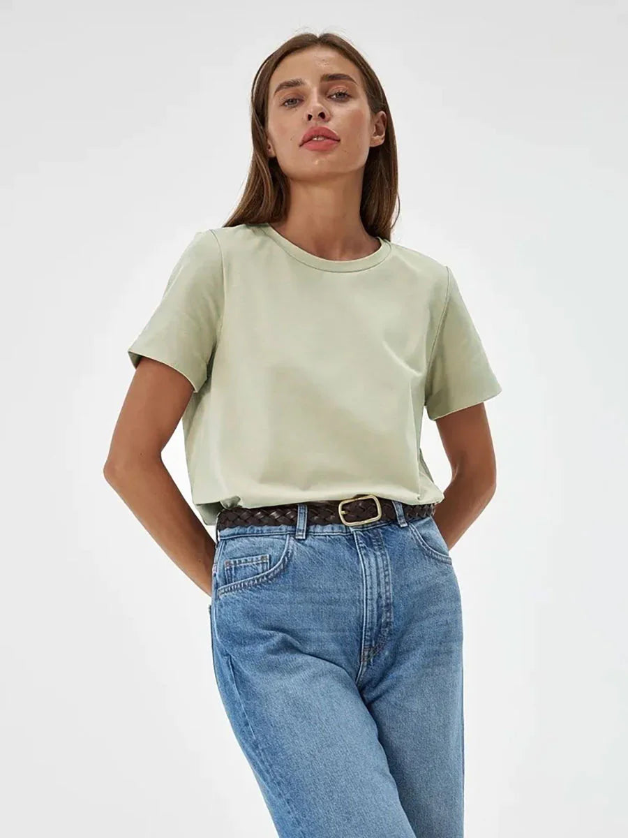 Casual Cotton Pullover T-Shirt