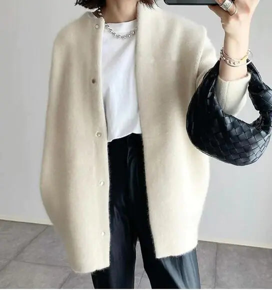 Berit™ Cardigan with Buttons and Long Sleeves (One Piece)