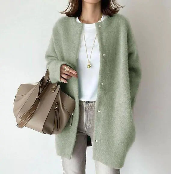 Berit™ Cardigan with Buttons and Long Sleeves (One Piece)