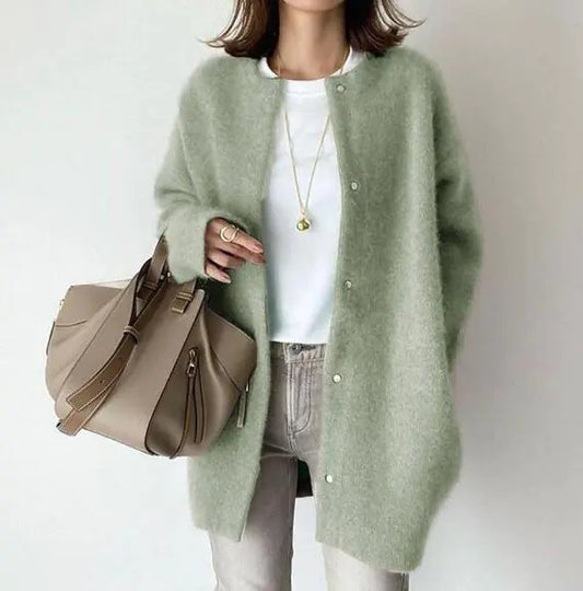 Berit™ Cardigan with Buttons and Long Sleeves (One Piece)